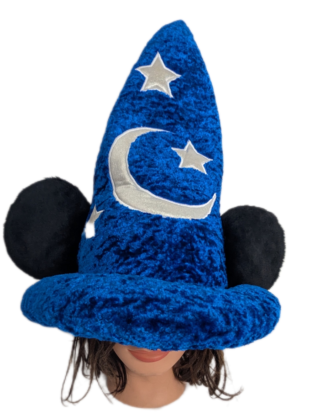 Walt Disney World Mickey Sorcerers Apprentice Fantasia Blue Plush Hat Unisex